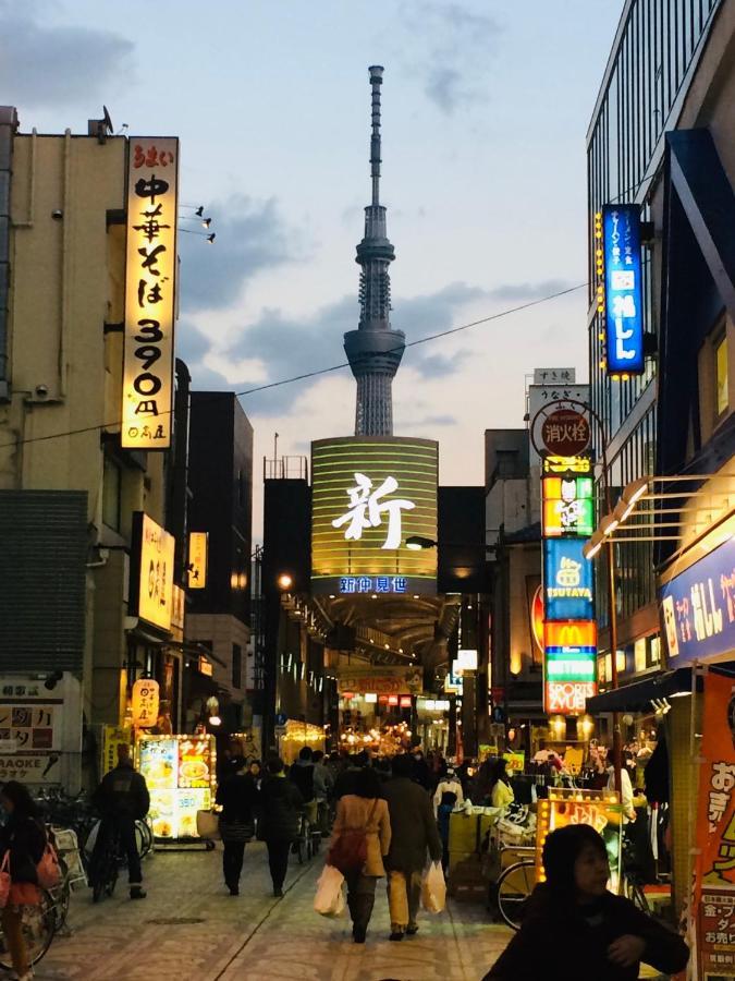 شقة 浅草寺3分｜浅草駅6分｜開放的｜畳寝室｜2-6人｜成田&羽田空港直通 طوكيو المظهر الخارجي الصورة
